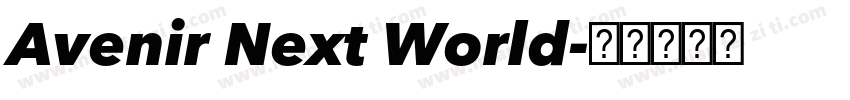 Avenir Next World字体转换